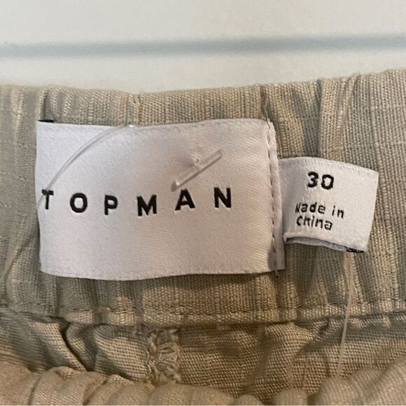 Topman cotton ripstop cargo short in stone - Picture 8 of 8